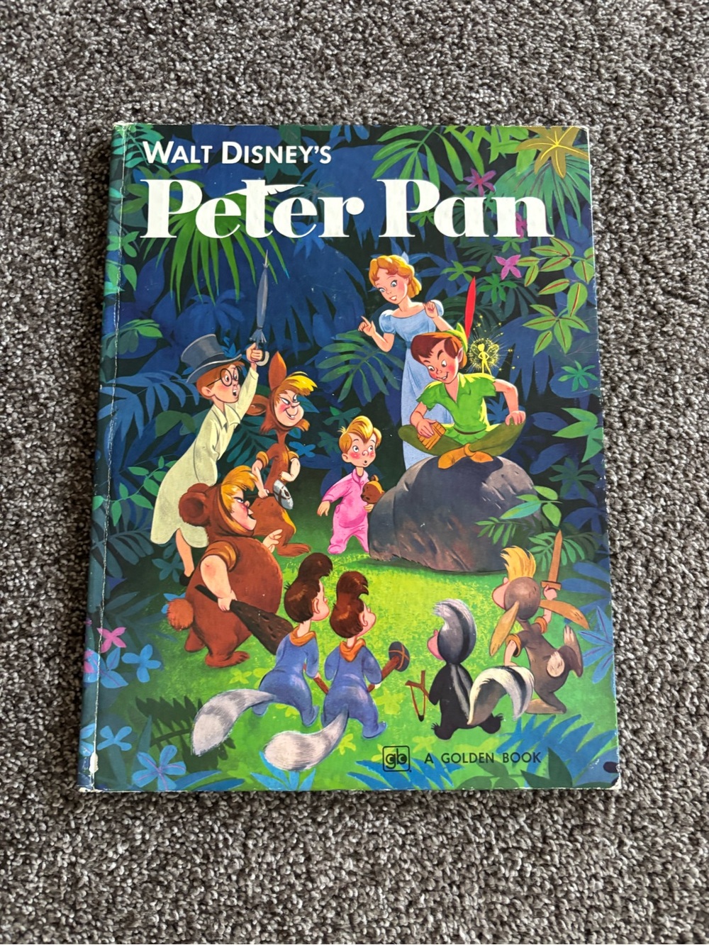 Walt Disney's Peter Pan Children's Storybook - Blue & Green Cover